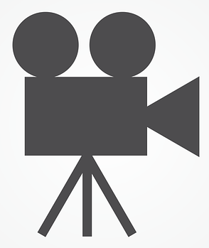 Filmkamera als Symbol für Livestream